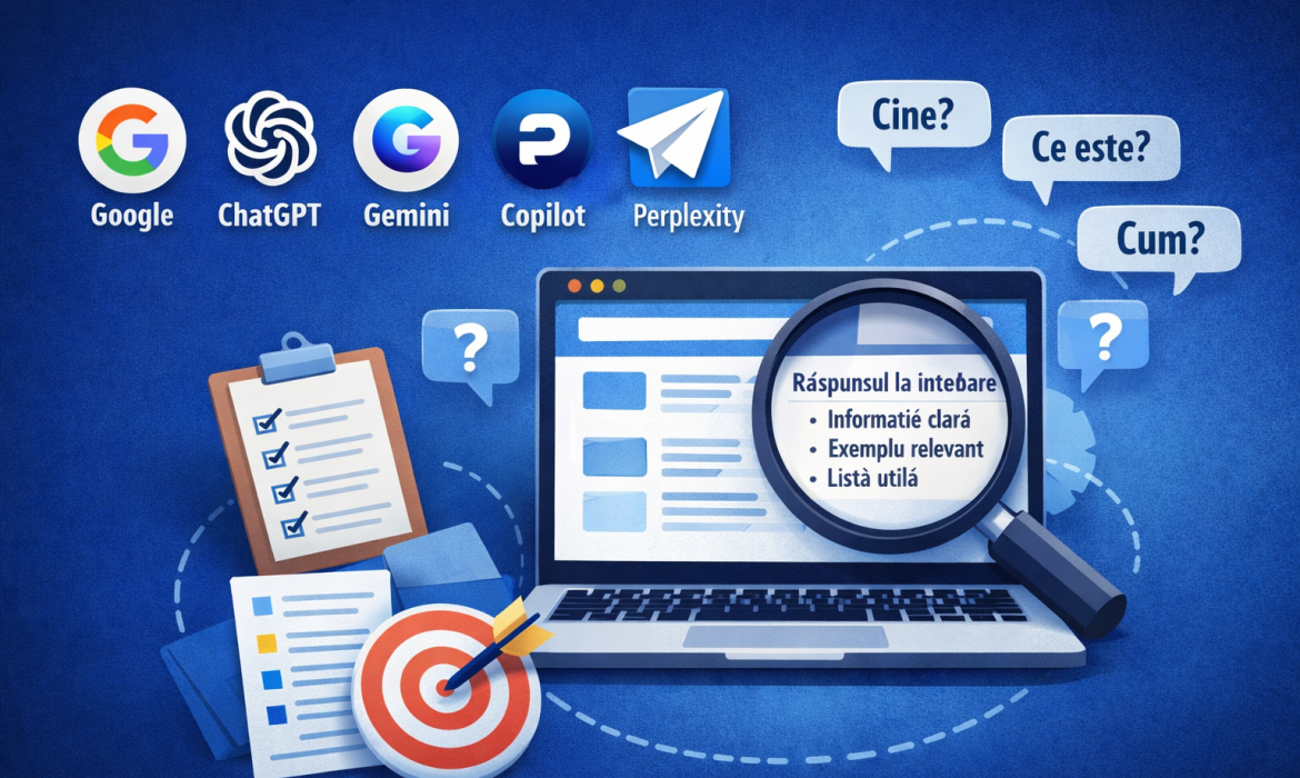 Keyword principal: AEO România / Answer Engine Optimization