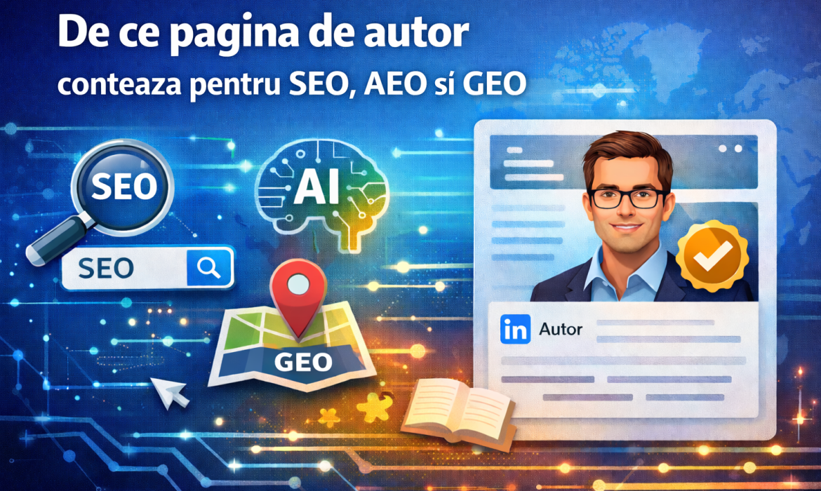 De ce pagina de autor conteaza pentru SEO, AEO si GEO