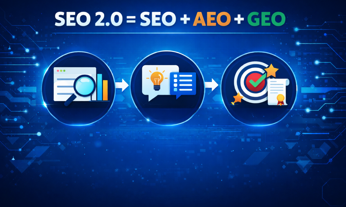 AEO si GEO sunt SEO 2.0 – SEO adaptat la AI Search